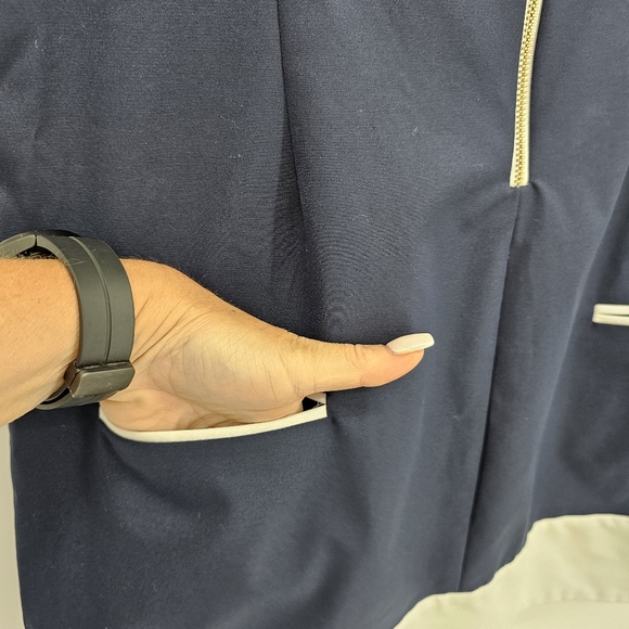 Fairway Fox Kristen Golf Dress Women CoolMax Fabric Navy White Size 12 - Picture 7 of 9